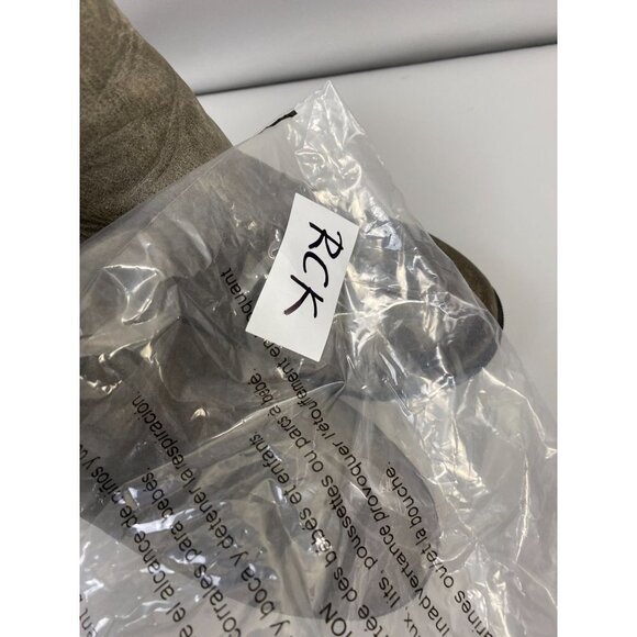 Sorel Gray Leather Wedge Ankle Boots Womens size 6 Zip Booties - Picture 6 of 11